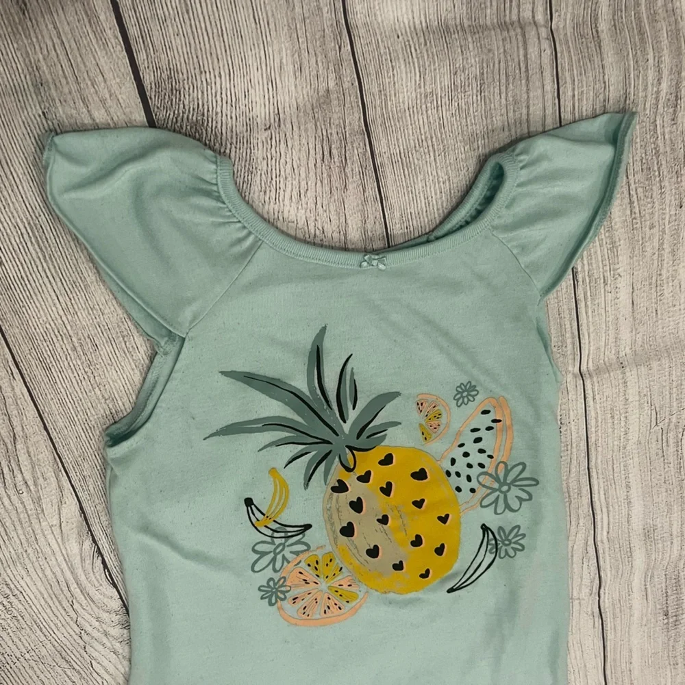 Bundle of 2 :Colorful summer Striped Dress & Pineapple Graphic girls 6-7 / 7-8 - Picture 7 of 10